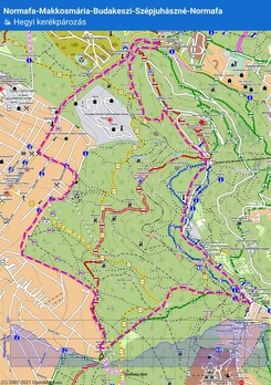 Normafa - Makkosmária-Libegő-Normafa körtúra map