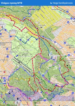 Solymár-Virágos-nyereg mtb map
